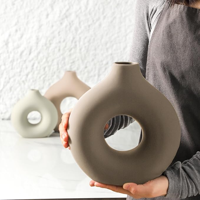 Vanselia Ceramic Vase Home Table Decor - Image 5