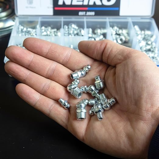 NEIKO 50467A Grease Fitting Assortment, 135 Piece, Straight & Angled Zerk - Image 7