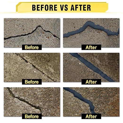 Concrete Crack Filler, 3.3 LB High Elasticity Cement Crack Filler, Flexible - Image 2
