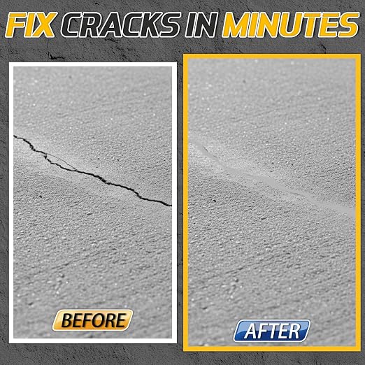 Concrete Crack Filler Heavy-Duty Dry Granular Mortar Repair Kit, 3 lb Gray | - Image 2