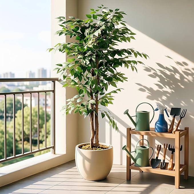 VECELO Artificial Ficus Tree - Image 4