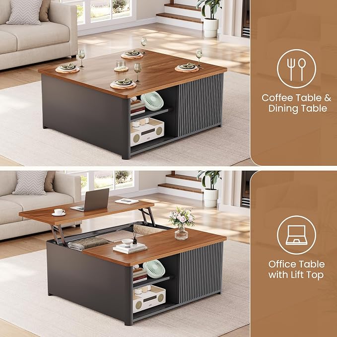 SEDETA 31.5" Lift Top Coffee Table - Image 4