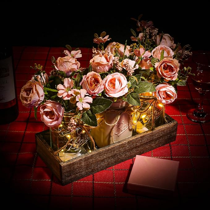 3 Pcs Mason Jar Centerpiece Table Decorations - Image 6