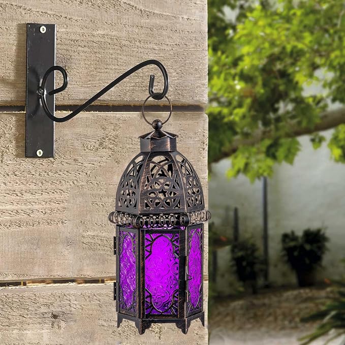 NEEDOMO Moroccan Candle Lantern, 12.8'' Hanging Lanterns Decorative Indoor - Image 4
