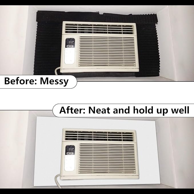 BJADE'S Window Air Conditioner Side Insulated Foam Panel, One-piece Full - Image 5