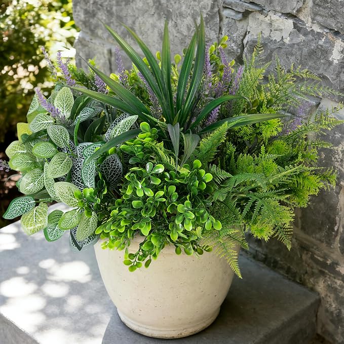 Hrobek Outdoor Faux Plants UV Resistant Fake Greenery by Hrobek