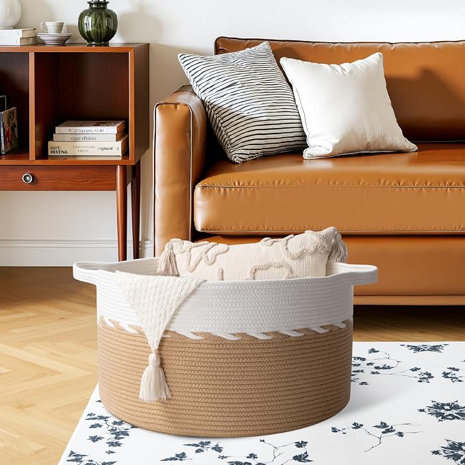 OIAHOMY 90L Extra Large Blanket Basket - Image 4