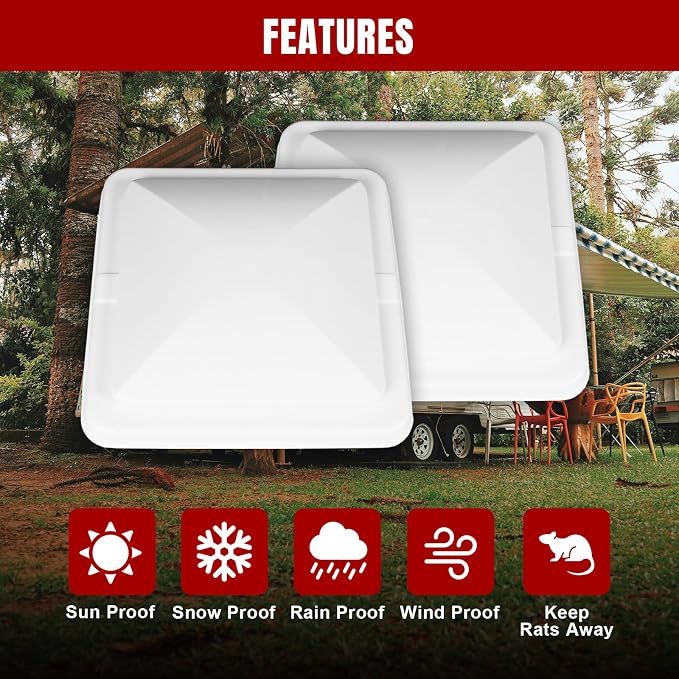 Jack Boss 2 Pack Set RV Vent Covers - Image 5