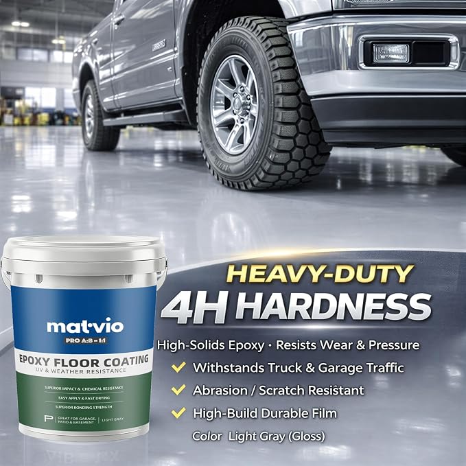 2-Part Epoxy Floor Coating | 1.06 Gal | 1:1 Mix Ratio | Low VOC, Garage & - Image 2