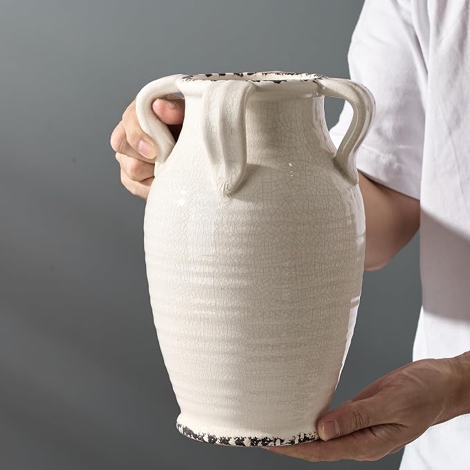 Vaseking White Ceramic Vase - Image 9