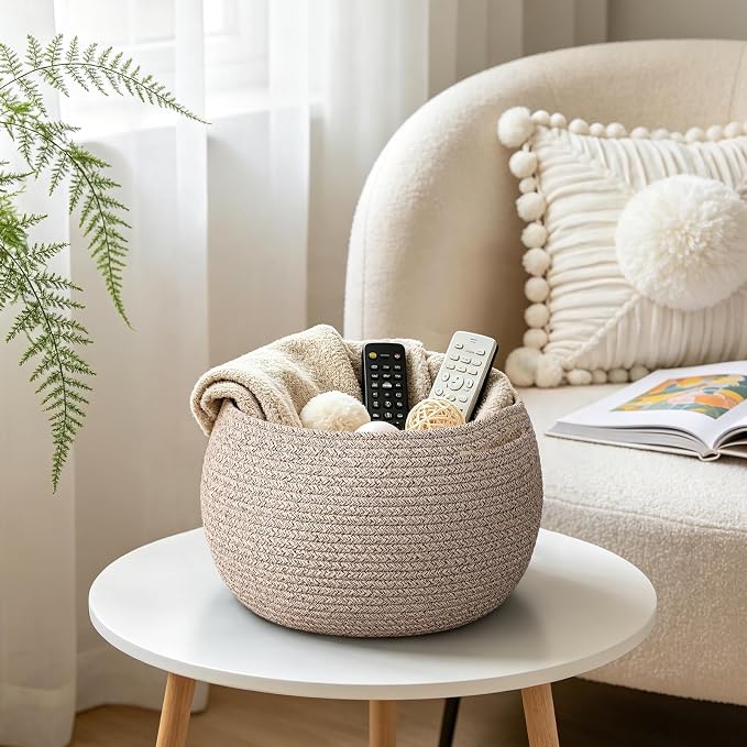 Goodpick Round Woven Rope Storage Basket - Image 3