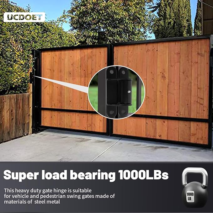 Upgraded 7” Gate Hinges Heavy Duty - Image 5