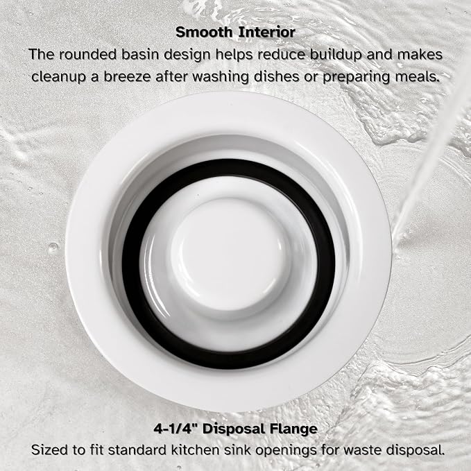 Westbrass A2089-50 4-1/4" Kitchen Sink Waste Disposal Drain Flange and Stopper - Image 8