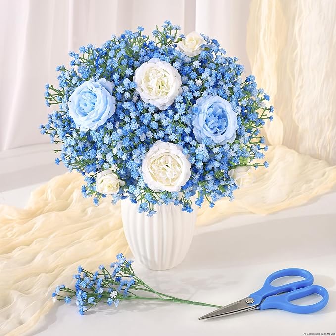 Yastouay Babys Breath Artificial Flowers, Real Touch Faux Babies Breath - Image 7