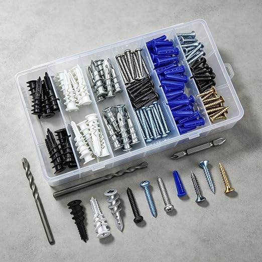 Self-Drilling Drywall Anchors Assortment Kit – 182 Pcs - Image 4