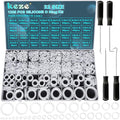 KEZE 1228 Pcs 32 Size Clear Food Grade Silicone O Rings Assortment Kit by KEZE