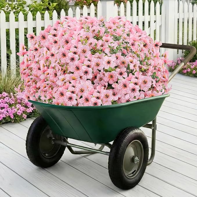 13 Bundles Artificial Flowers for Outdoors Summer Decoration | Silk Realistic - Image 3