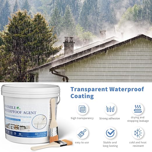 Transparent Waterproof Coating 175 Oz, Invisible Waterproof Agent, Water-Based - Image 8