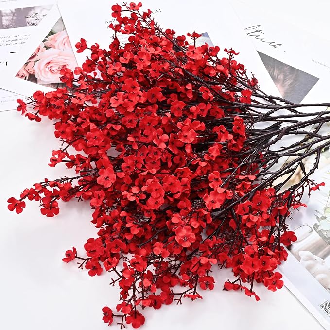 10 Pcs Fake Flowers, Real Touch Babys Breath Artificial Flowers, Full Baby - Image 5