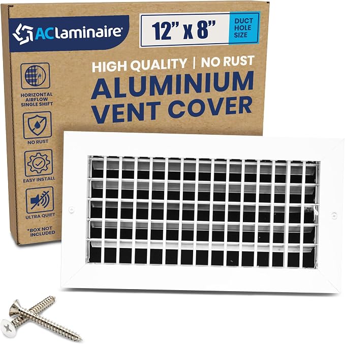 12" x 8" Duct Hole Adjustable Vent Cover by ACLAMINAIRE