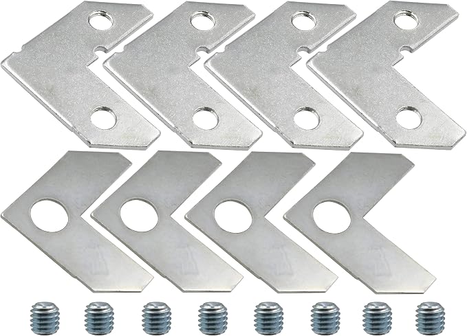 LBY 40pcs Picture Frame L Shape Angle Bracket Flat Plate Fastener, Metal by LBY