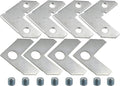 LBY 40pcs Picture Frame L Shape Angle Bracket Flat Plate Fastener, Metal by LBY