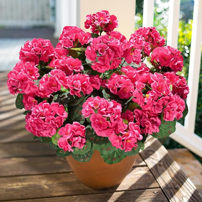 Artificial Geranium Fake Flowers - Image 3