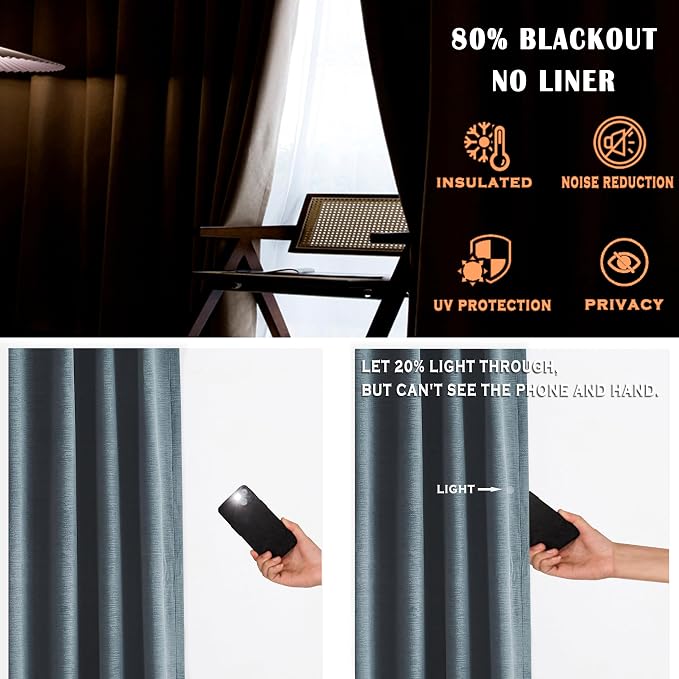 Kayne Studio Storm Blue Soft Velvet Pinch Pleated Curtains 108 Inches Long | - Image 4