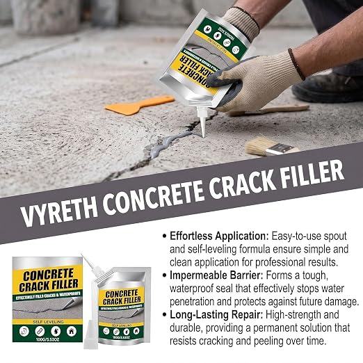 Waterproof Concrete Crack Filler & Sealant, Self Leveling Sealant | 100g - Image 3