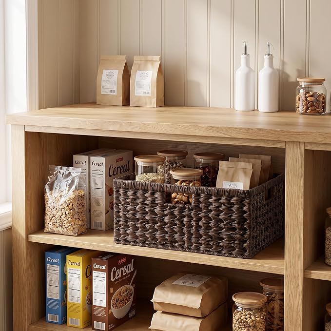 GRANNY SAYS Large Wicker Basket, Decorative Woven Basket - Image 4
