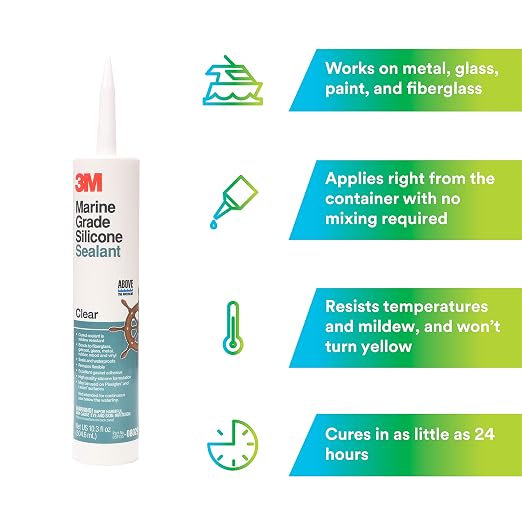 3M Marine Grade Silicone Sealant, 304 mL Cartridge | - Image 4
