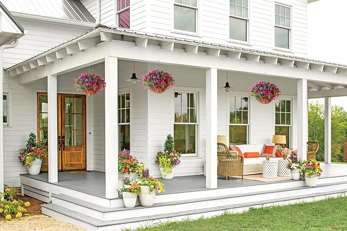Artificial Faux Hanging Plants Flowers Basket - Image 9