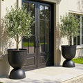 KOL Planters Flower Pots, Plastic Urn Planters by KOL