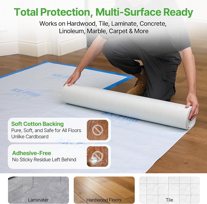 39"x100' Heavy-Duty Floor Protection | Construction Grade Carpet Protector | - Image 8