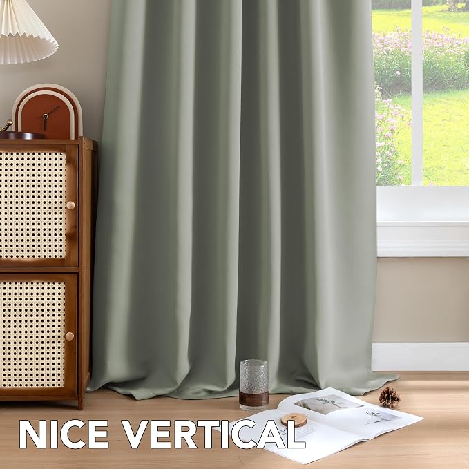 H.VERSAILTEX Blackout Curtains Thermal Insulated Window Treatment Panels Room - Image 8