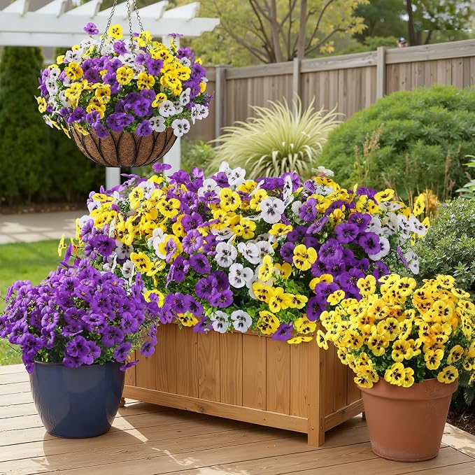 Alupssuc 24 Bundles Artificial Flowers UV Resistant - Image 7