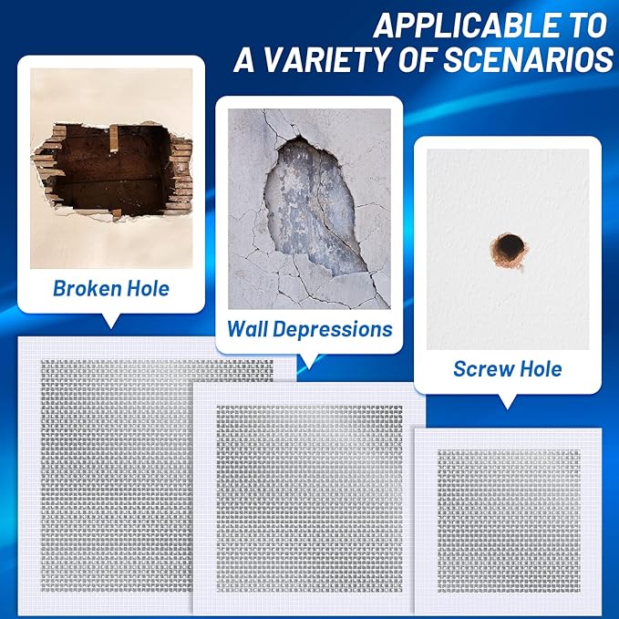 Ranekie 14 Pack Drywall Repairs Patch, 4/6/8 Inch Drywall Repair Kit - Image 3