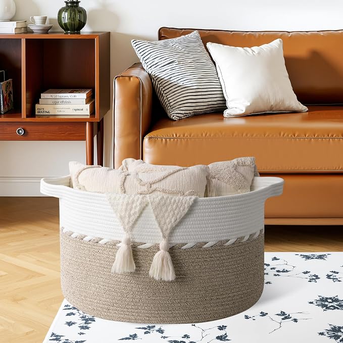 OIAHOMY 105L Extra Large Blanket Basket - Image 4