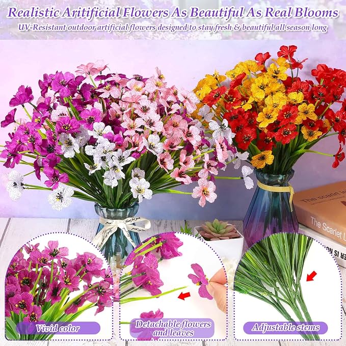 30 Bundles Realistic Artificial Flowers Bulk - Image 5