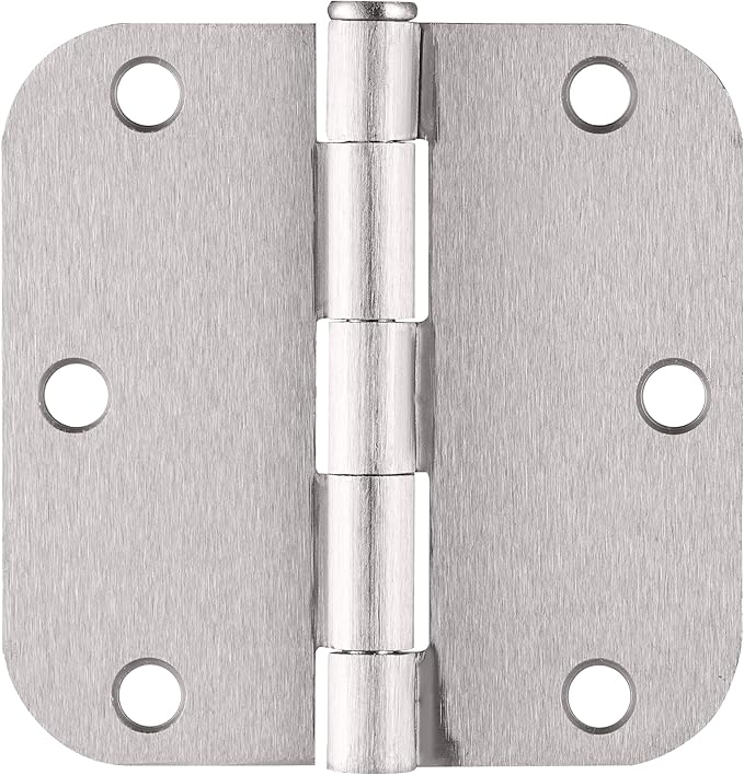 Design House Interior Door Hinge, Satin Nickel | 5/8" Radius, Traditional - Image 2