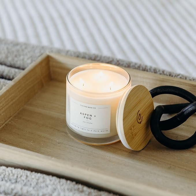 Aspen & Fog 3 Wick Scented Candle - Image 5