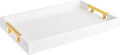 Home Redefined Modern Elegant 17.5"x12" Rectangle Glossy Faux Leather Shagreen by HomeRedefined