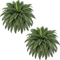 FOREST PRINCE 42" Artificial Boston Ferns, Bush Plants 2 Pack by ForestPrince