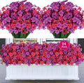 24PCS UV Resistant Artificial Flowers by AmberFun