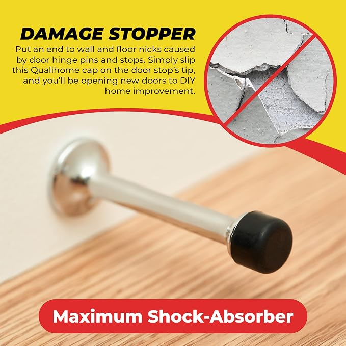 Premium Rubber Door Stop Stud Replacement Tips – Doorstopper Bumpers, Springe - Image 6