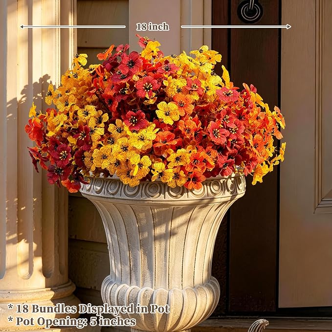 ColoPlay 18 PCS Artificial Mums - Image 4
