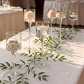 NUPTIO Glass Candle Holders, Stable Stem Base, Dining Table Centerpiece by Nuptio