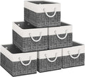 Storage Bins 6-Pack, Foldable Storage Baskets by Fabtotes