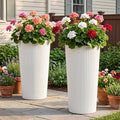 24" Tall Planters for Outdoor Plants Set of 2 by Diyfire