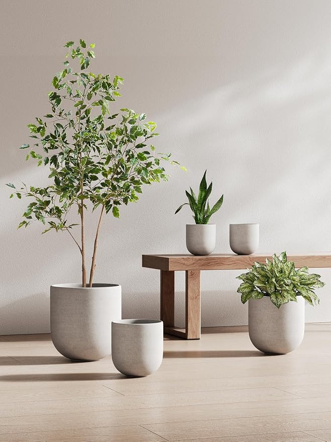 LE TAUCI 6 Inch Plant Pot, Ceramic Planter - Image 5